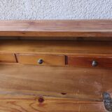 Secrétaire scriban ancien en bois