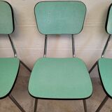 Chaises formica vert mint