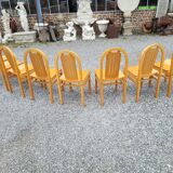 8 chaises baumann des années 70