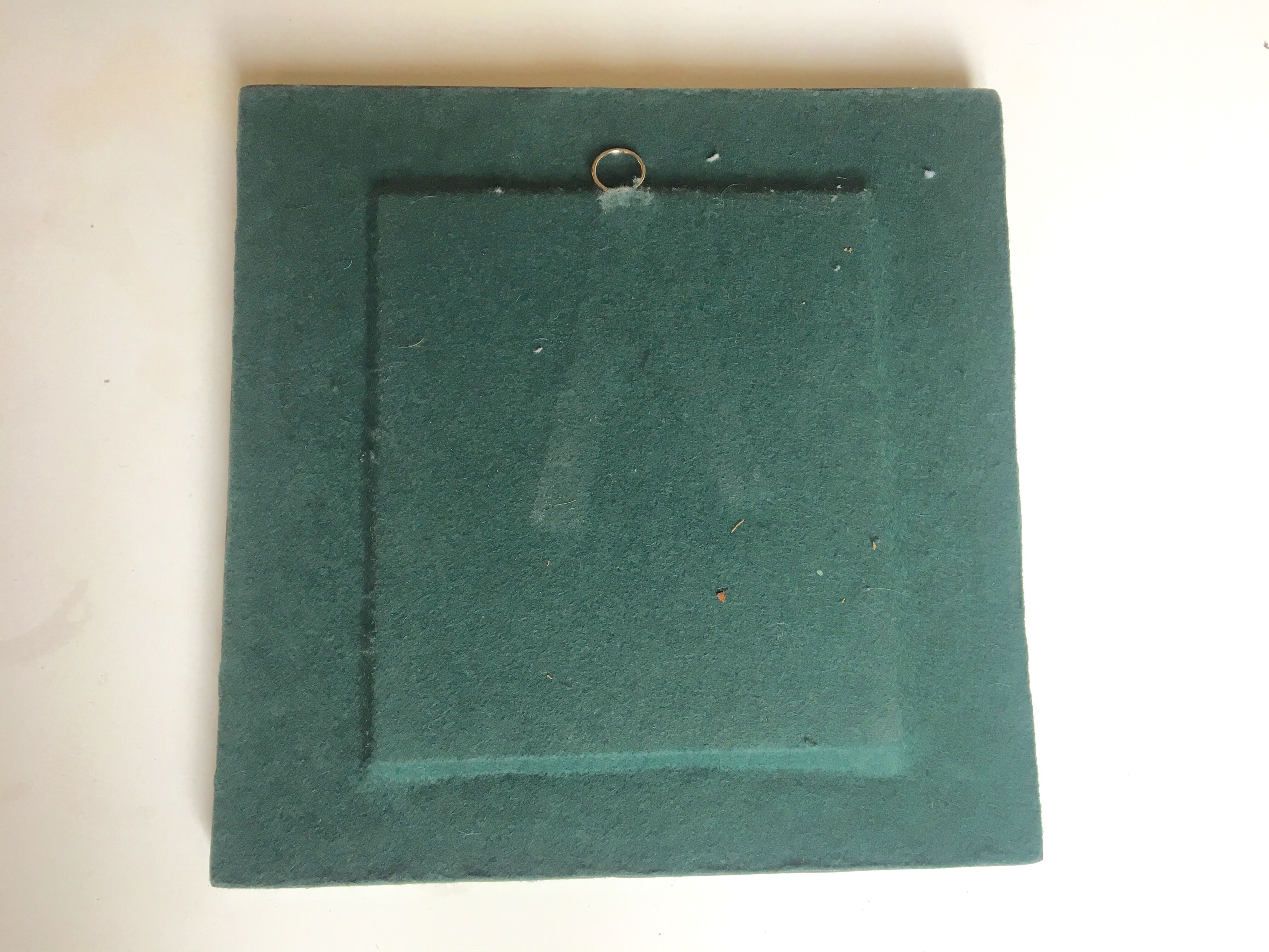 Enamelled ceramic mirror by François Lembo