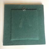 Enamelled ceramic mirror by François Lembo