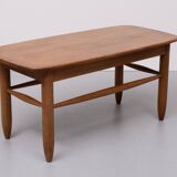 Table basse en chêne massif, années 1950