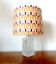 Whisky carafe lamp and abstract lampshade