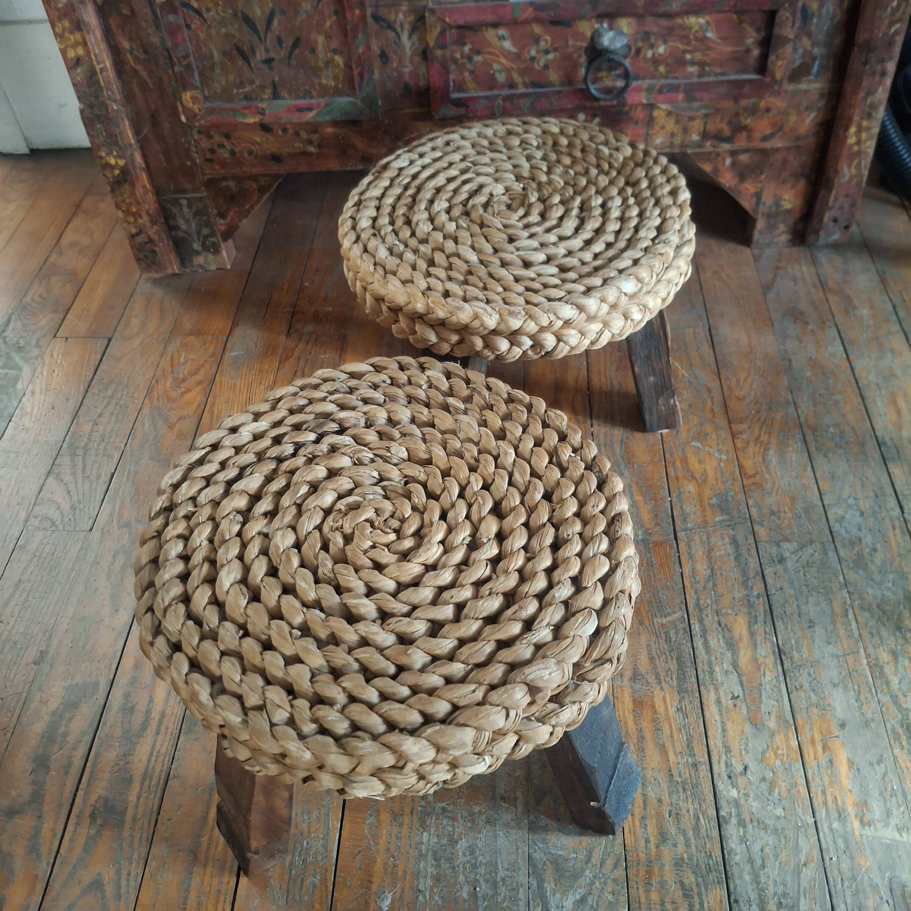 Pair of Audoux Minet stools. 1950.