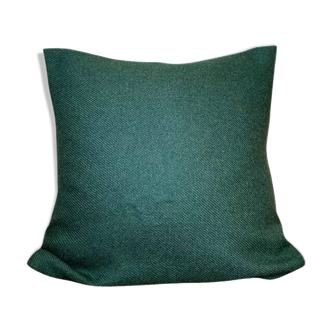 Coussin en laine vert sapin 40 cm