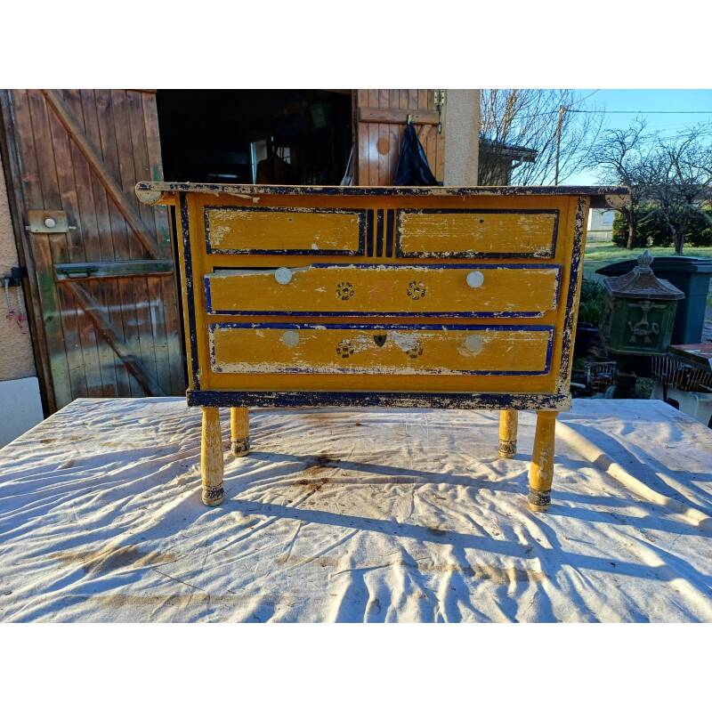 Antique wooden dollhouse furniture