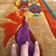 Modern rug signed nini ferrucci 240x205 cm