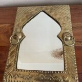 Golden brass mirror 31x23cm