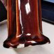 Pair of vases + art nouveau planter orchies slip fireplace trim
