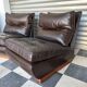 Chauffeuse cuir Roche Bobois