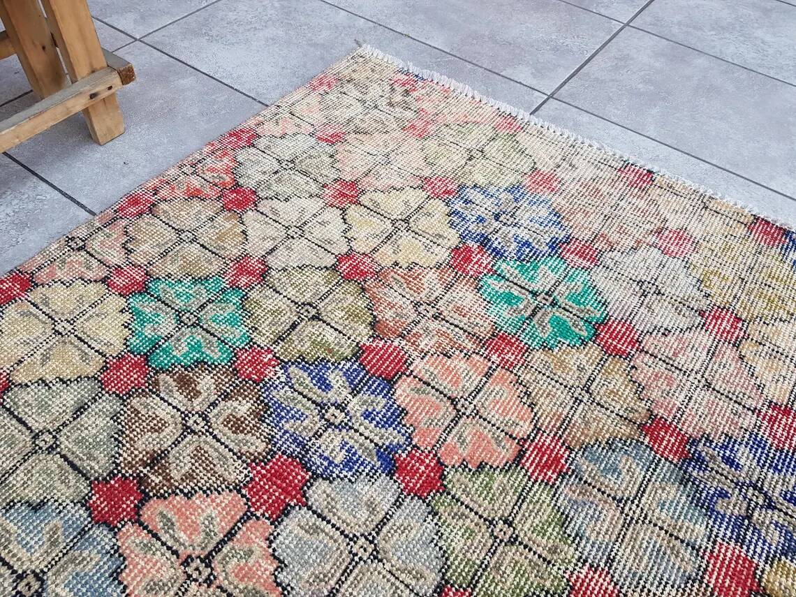 Geeometric Vintage Anatolian Rug sku 1081