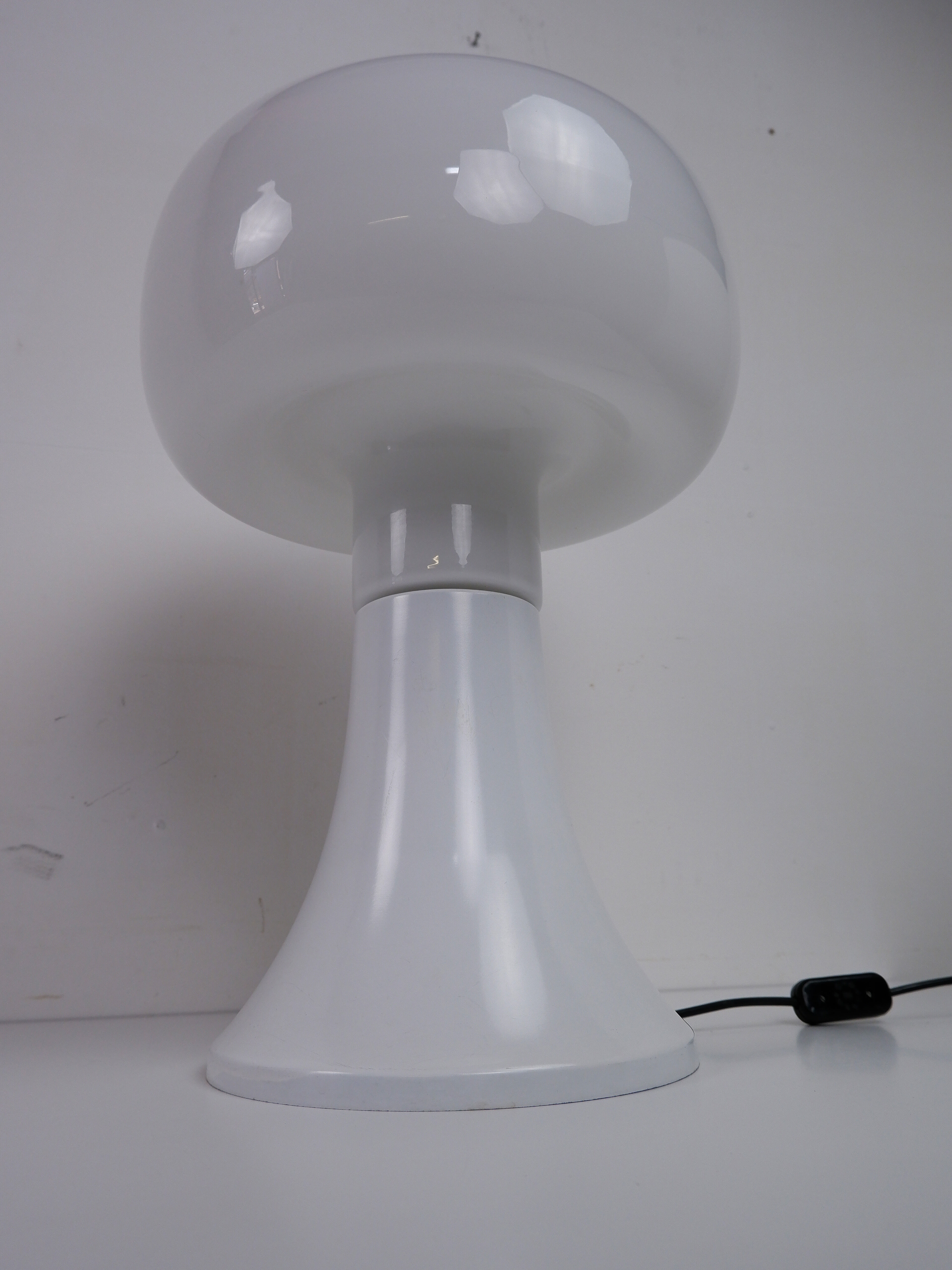 Vintage glass table lamp, 1970s