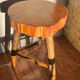 Raw wooden stool