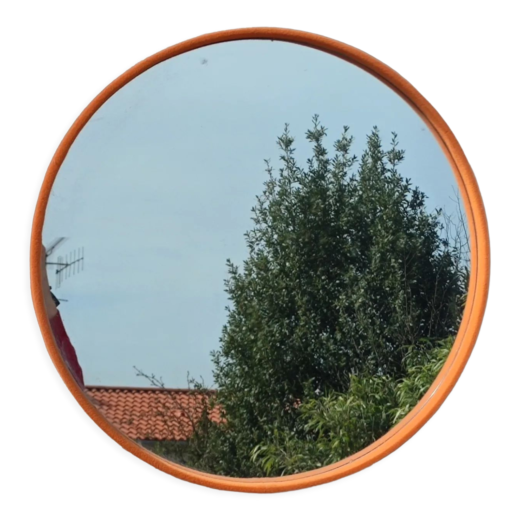 Miroir rond vintage années 1970