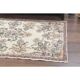 1970s Turkish Oushak Handmade Wool Cotton Beige Area Rug 120x207