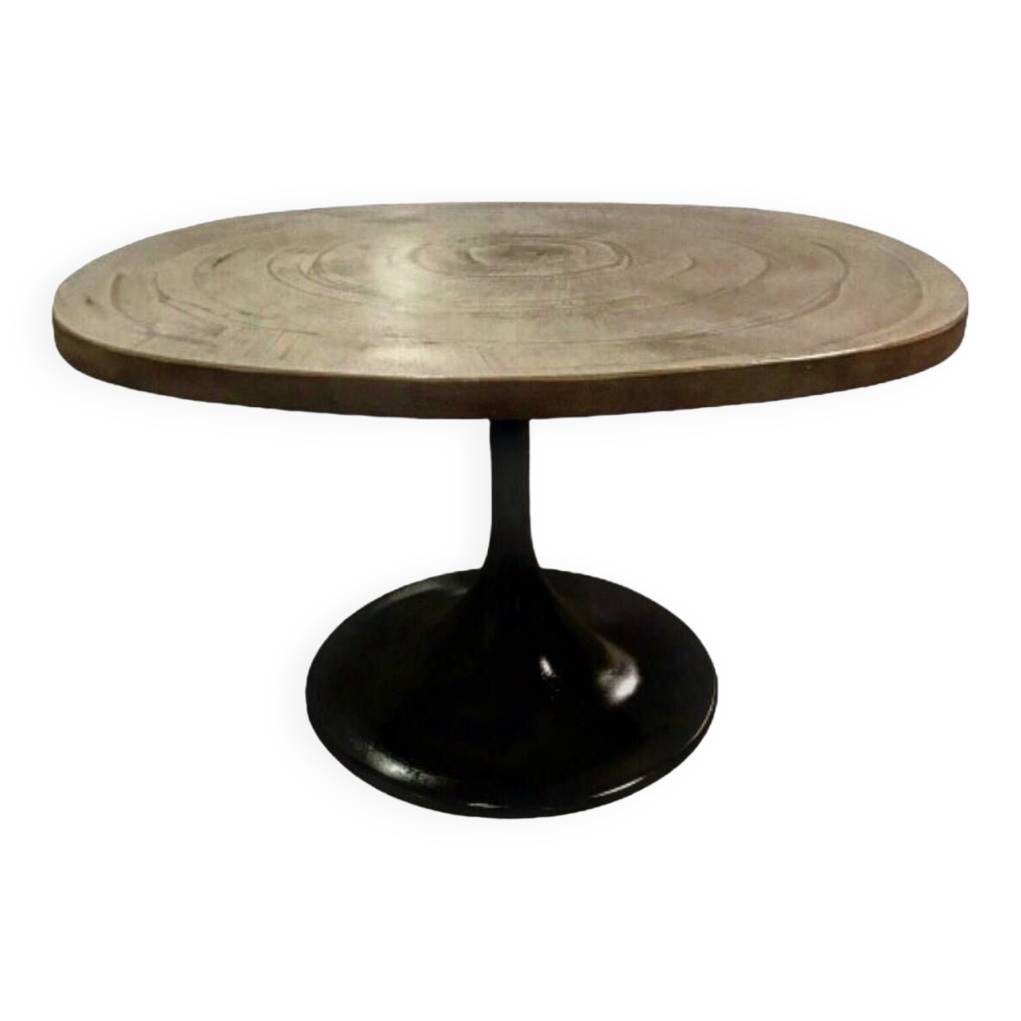 Vintage coffee table tulip foot.