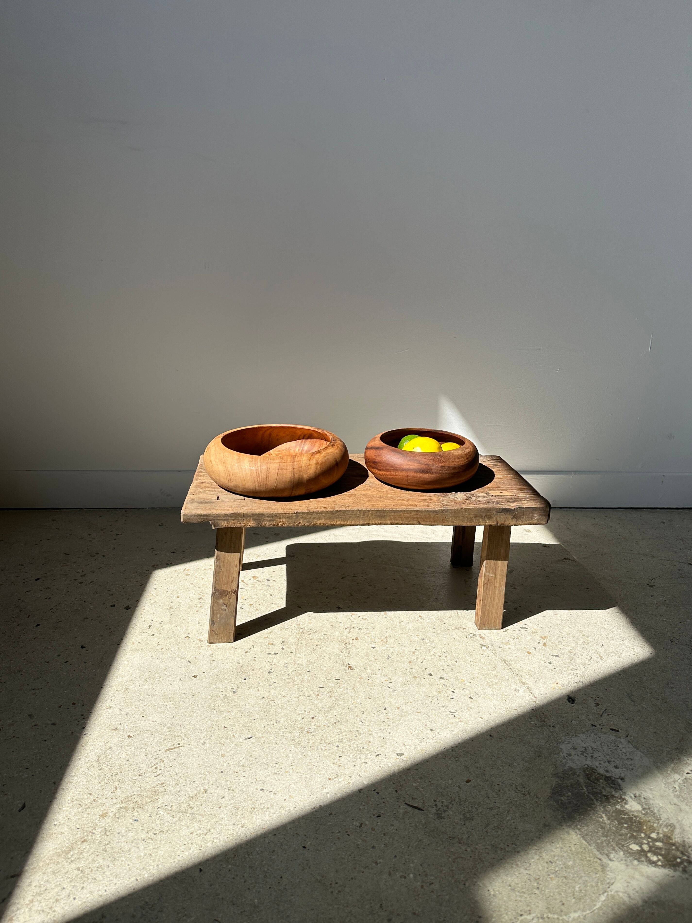 Bowl or monoxyl teak cut d:25.5