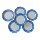 Lot 6 dessert plates Guy Degrennr Paréo collection