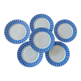 Lot 6 dessert plates Guy Degrennr Paréo collection