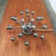 Lampe de table atomique allemande de l'âge spatial du milieu du siècle de Cosack