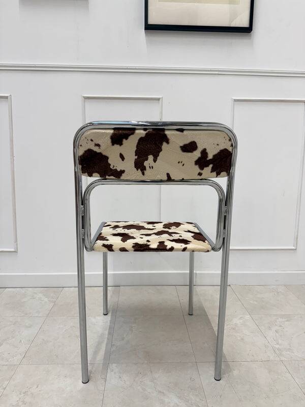 70s cow print chair