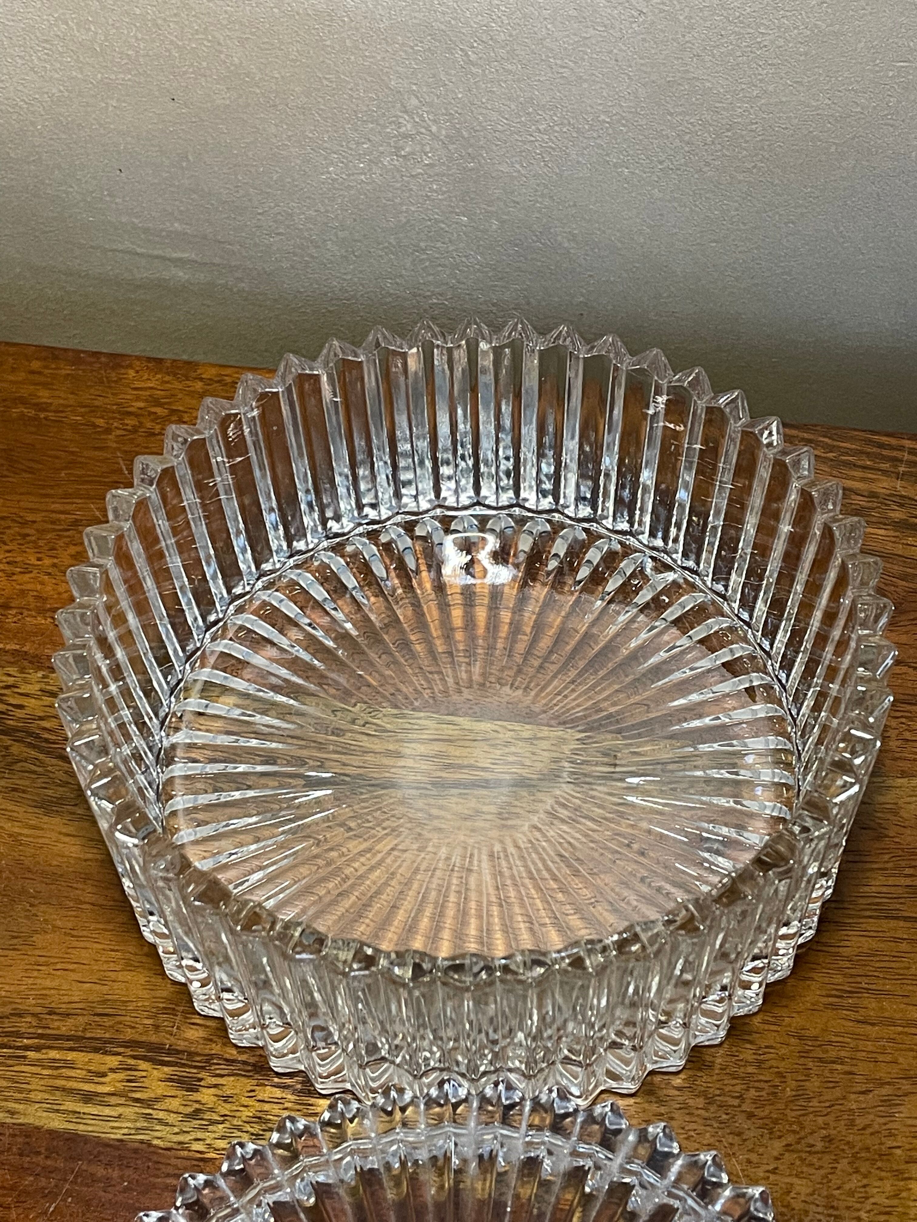 Large glass sugar bonbonnière