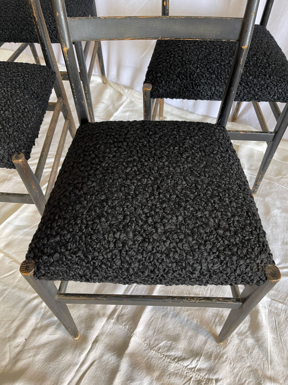 4 chaises vintage italienne