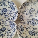 Ensemble de 4 assiettes creuses Gien et Enoch Wedgwood