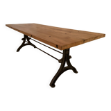 Large industrial style dining table