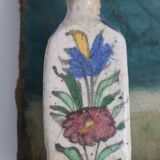 Bouteille Flacon ancien iznik emaillé