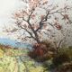 Painting Watercolor Paul Monnier (1907-1982) Landscape View of Talant