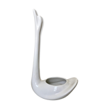 White swan pot cover in ceramic design 50s
