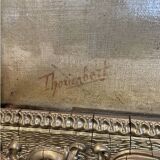 Oil on canvas – Lake Geneva, signed Thorimbert