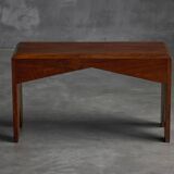 Mid-Century Walnut Bench, France, Late 20th Century