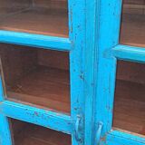 Armoire vitrée en bois ancienne