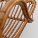 Vintage bamboo and rattan armchair, Florida style, Italy, 1970s.