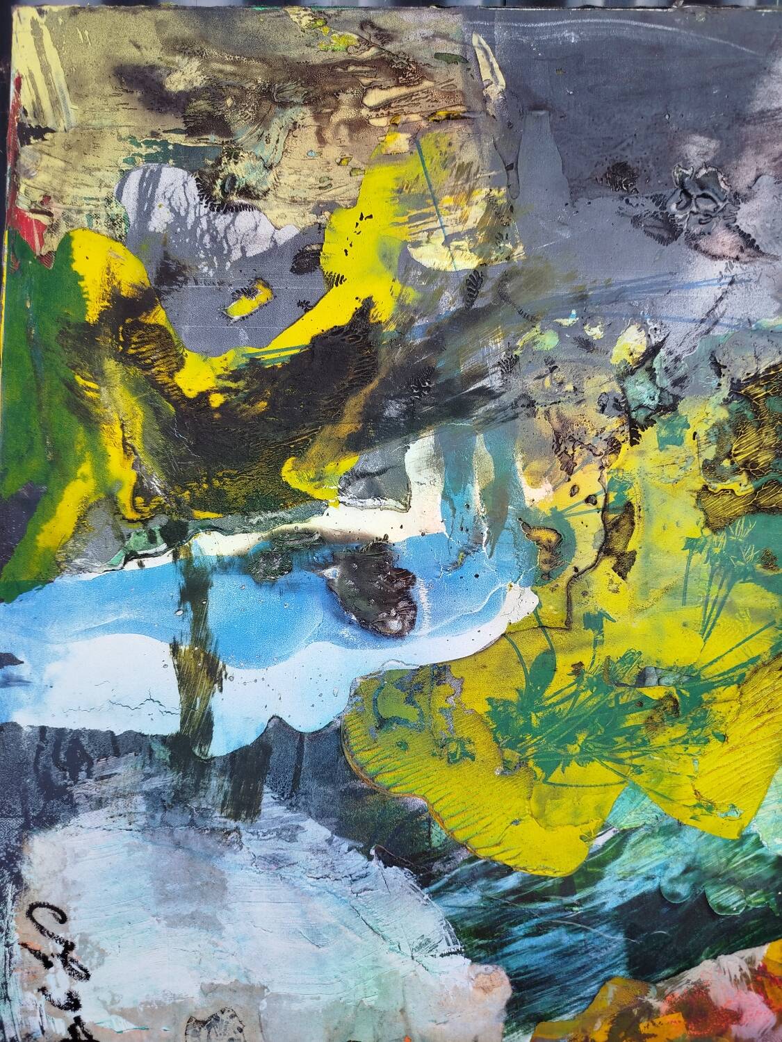 Philippe Charpentier (20th century) Mixed media on canvas, 1997