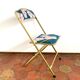 Chaise pliante vintage upcyclée