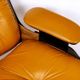 Lounge chair & son ottoman - leather & alu, xxth century