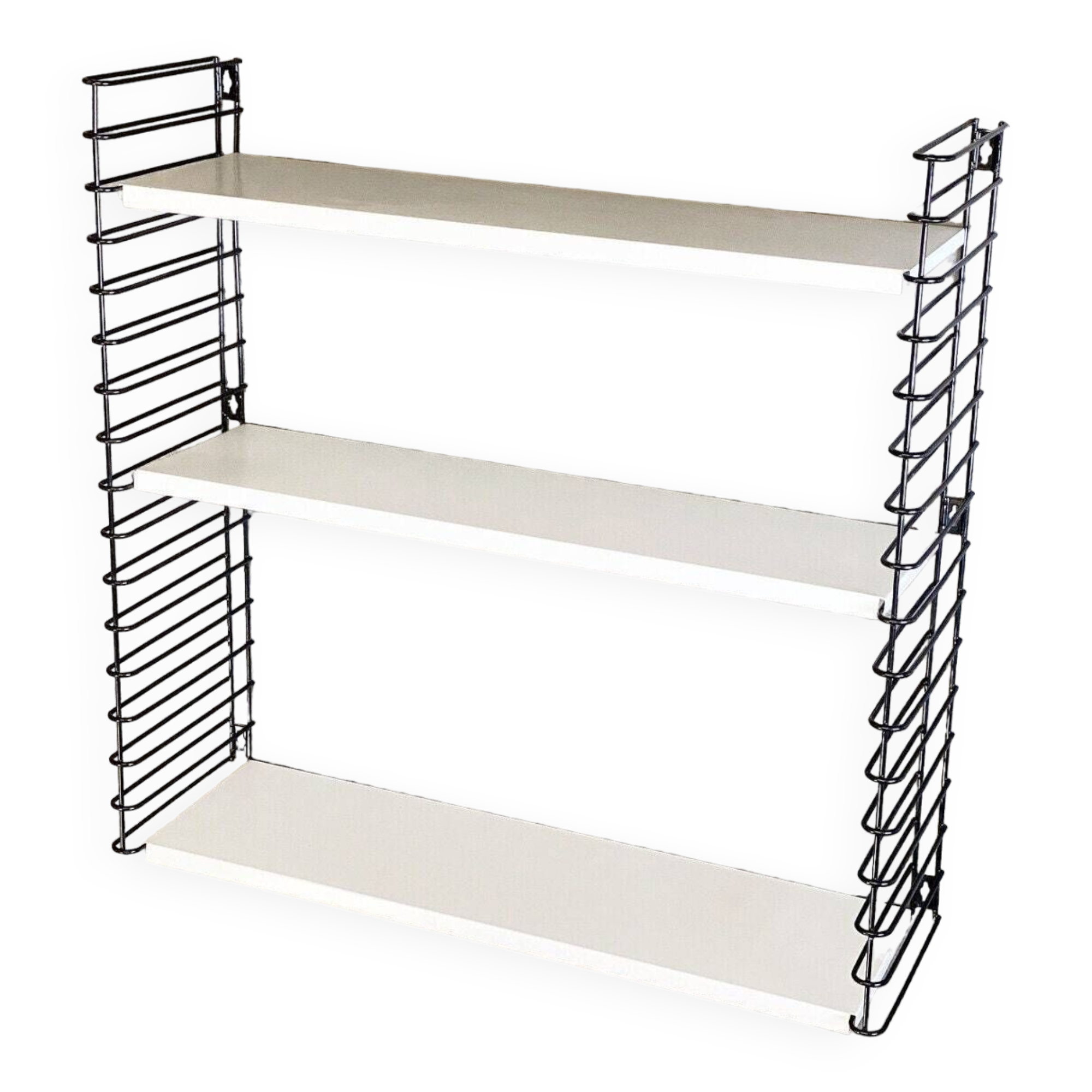 Wall shelving unit designed by d. dekker for tomado, vintage shelves / bookshelves