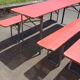 Set de 2 ensembles de tables de brasserie/bancs