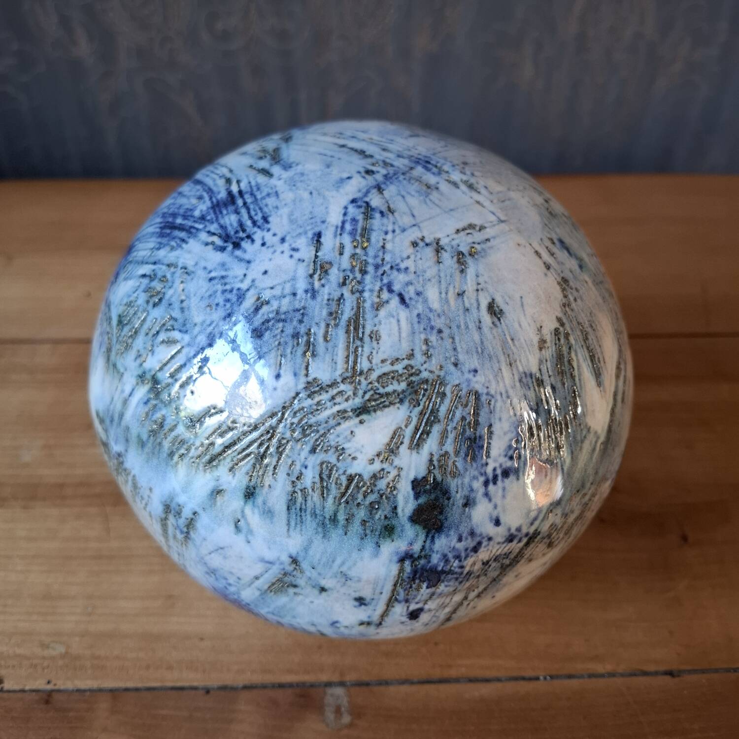 Glazed ceramic celestial sphere