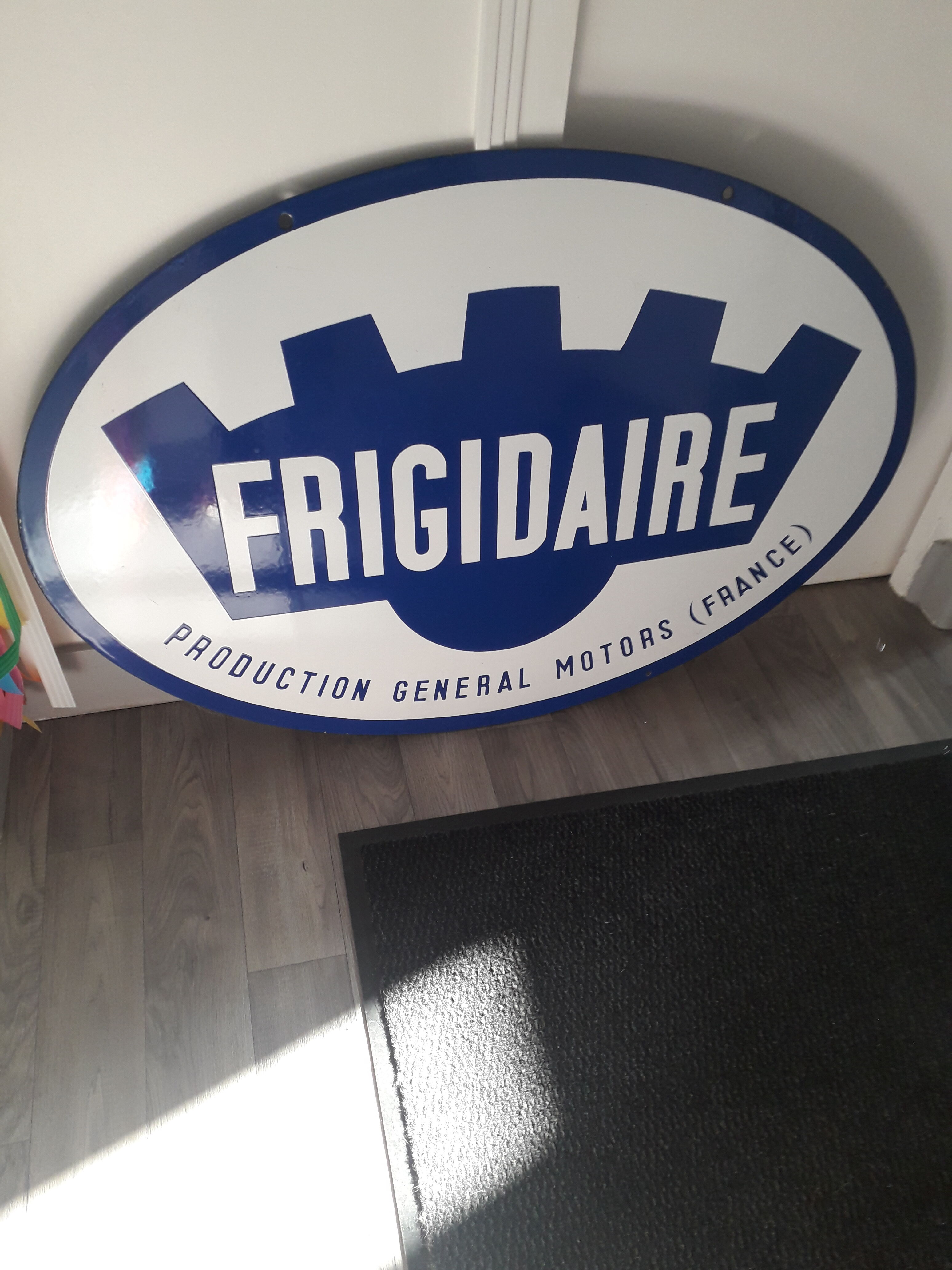 Plaque émaillée Frigidaire