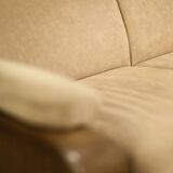 Mid-century norwegian modern two-seater sofa stressless pegasus low back loveseat from ekornes