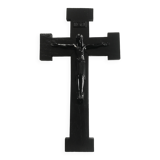 Antique black monochrome crucifix