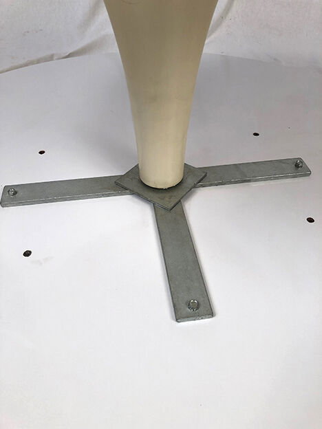 Large coffee table tulip foot and round turntable, Grosfillex 60s