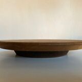Mid-century modern turntable in solid teak