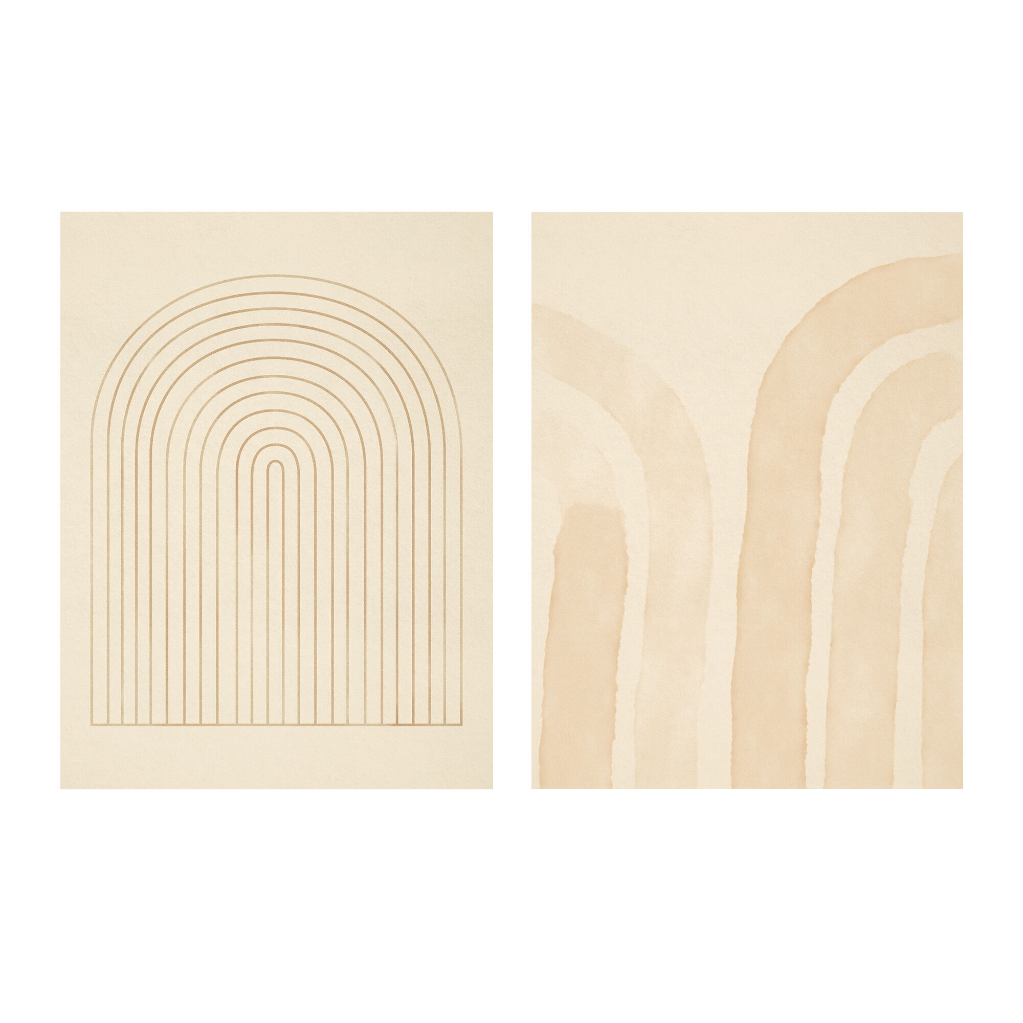 Pair of giclee prints, abstract blue wall art set of two, 50x70cm