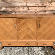 PRODUCT BHV - French row in blond oak of the 60s