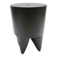 Black stool designed by Philippe STARCK, vintage. 1970-1980